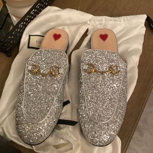 Gucci Glitter Slippers